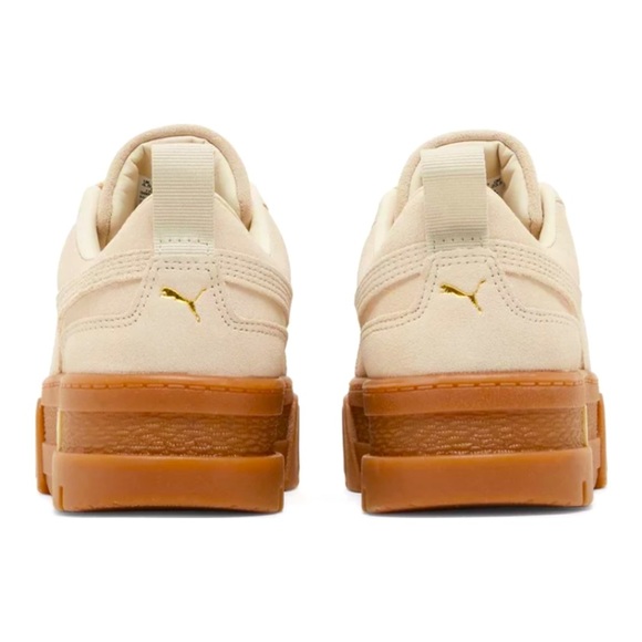 NEW SZ 7 Puma Mayze Oatmeal/Team Gold - Picture 4 of 6